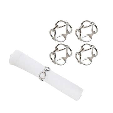 Chain napkin rings (set of 4)