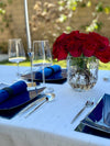 Silver Pindrop (tablecloth/napkins)