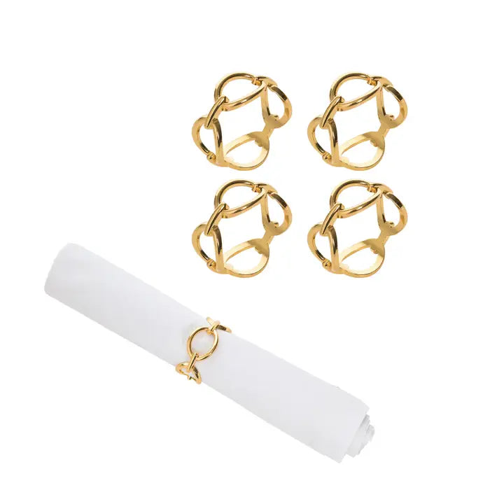 Chain napkin rings (set of 4)